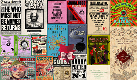 A collection of Minalima's work from the Harry Potter series.